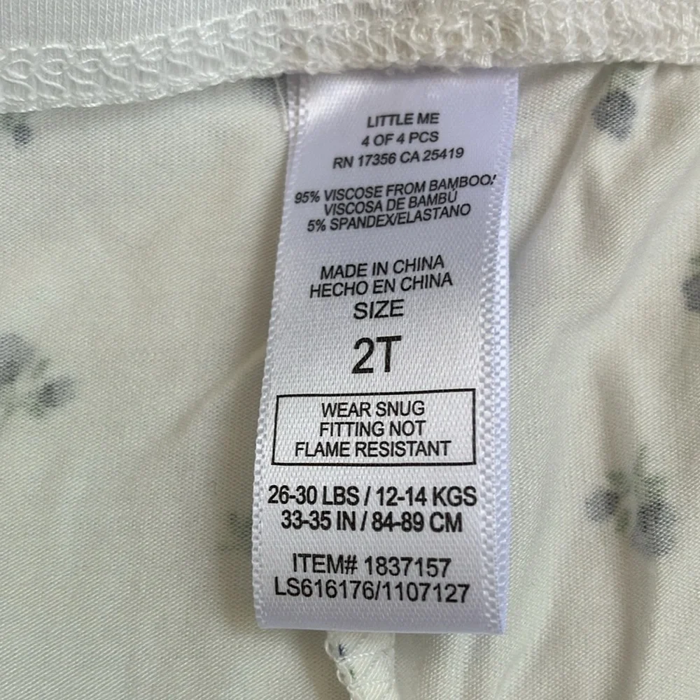 Two sets of flowered size 2 T pajamas. Lightweight & cooler sleeping. - Picture 11 of 11